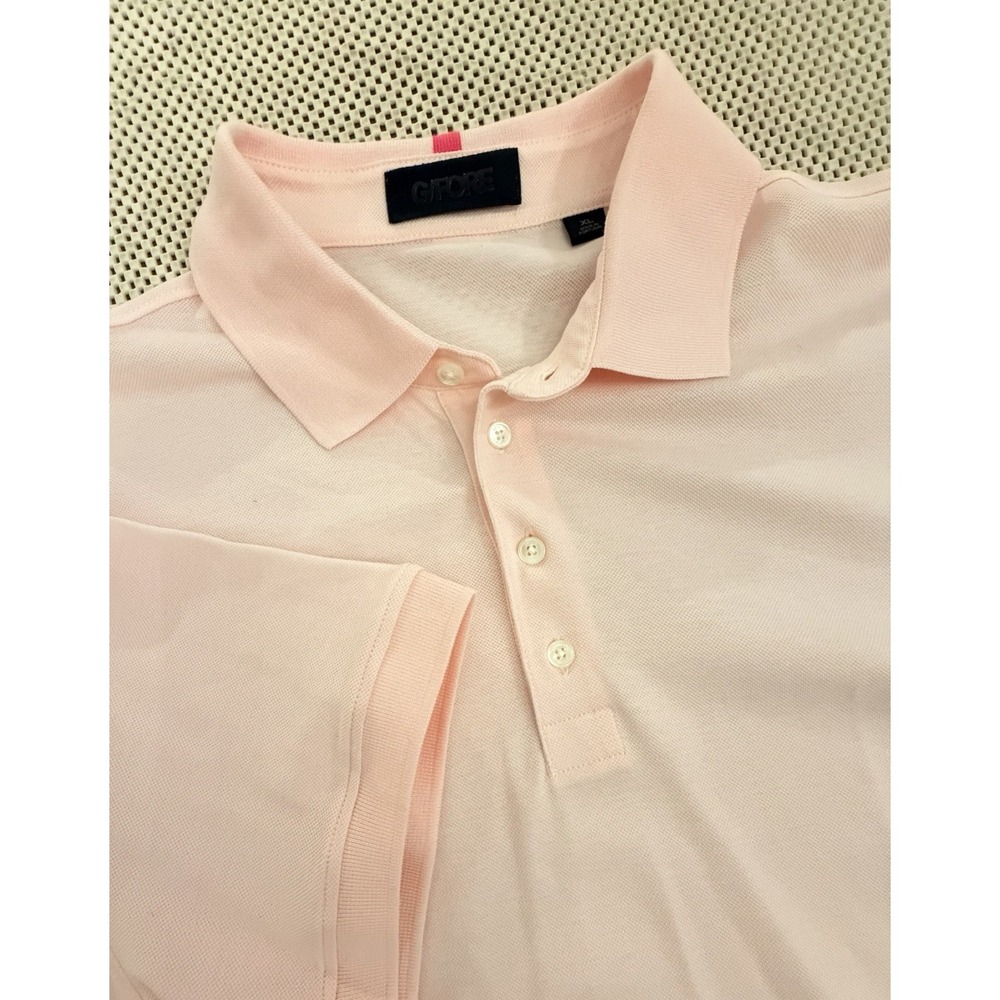 NEW G/Fore G4 Golf Polo Shirt TECHNICAL COTTON BLEND Men Size XL Blush Pink $160